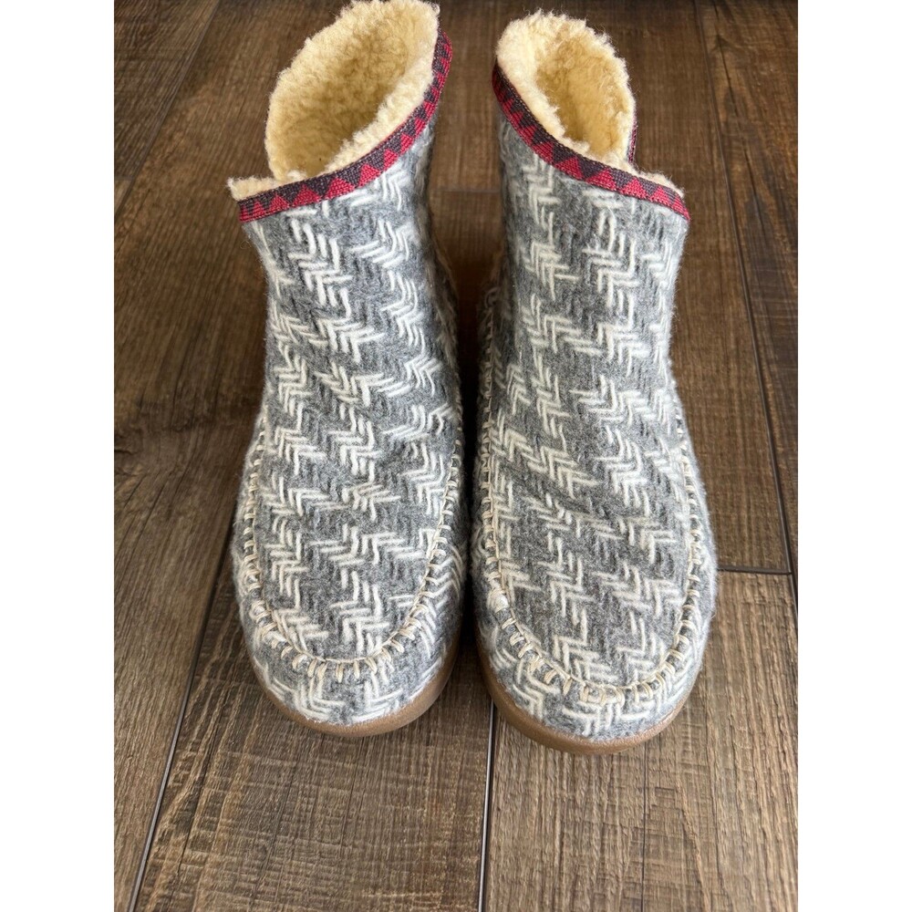 Women’s Sanuk Nice Bootah Ankle Boots Sz. 7.5 Grey Arrowooly - Picture 5 of 8